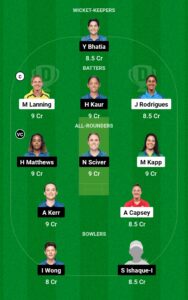 WPL Final Match Mumbai Indians Women VS Delhi Capitals Women Dream 11Team Prediction Today | Pitch Report |Playing 11