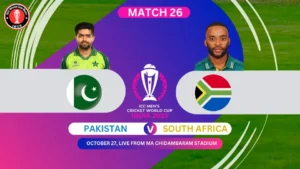 Pakistan vs South Africa ICC Cricket World Cup 2023 Match, ड्रीम 11 टीम Prediction Today, पिच रिपोर्ट,प्लेइंग 11, फैंटेसी क्रिकेट टिप्स