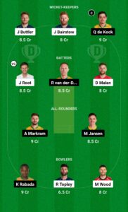 ICC Cricket World Cup 2023 England VS South Africa Match Today, ड्रीम 11 टीम Prediction, पिच रिपोर्ट, प्लेइंग 11, फैंटेसी क्रिकेट टिप्स 