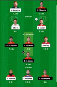 ENG vs NED Dream11 Prediction, World Cup 2023, ऐसे बनाएं बेस्ट ड्रीम 11 टीम, जाने पिच रिपोर्ट, प्लेइंग11, फैंटेसी क्रिकेट टिप्स