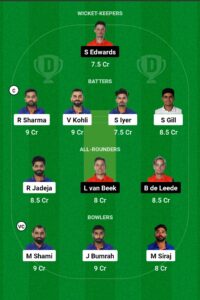 IND vs NED Dream11 Prediction, World Cup 2023, क्या लगातार 9वें जित का रहेगा इंडिया का जलवा? ऐसे बनाएं बेस्ट ड्रीम 11 टीम, जाने पिच रिपोर्ट, प्लेइंग11, फैंटेसी क्रिकेट टिप्स